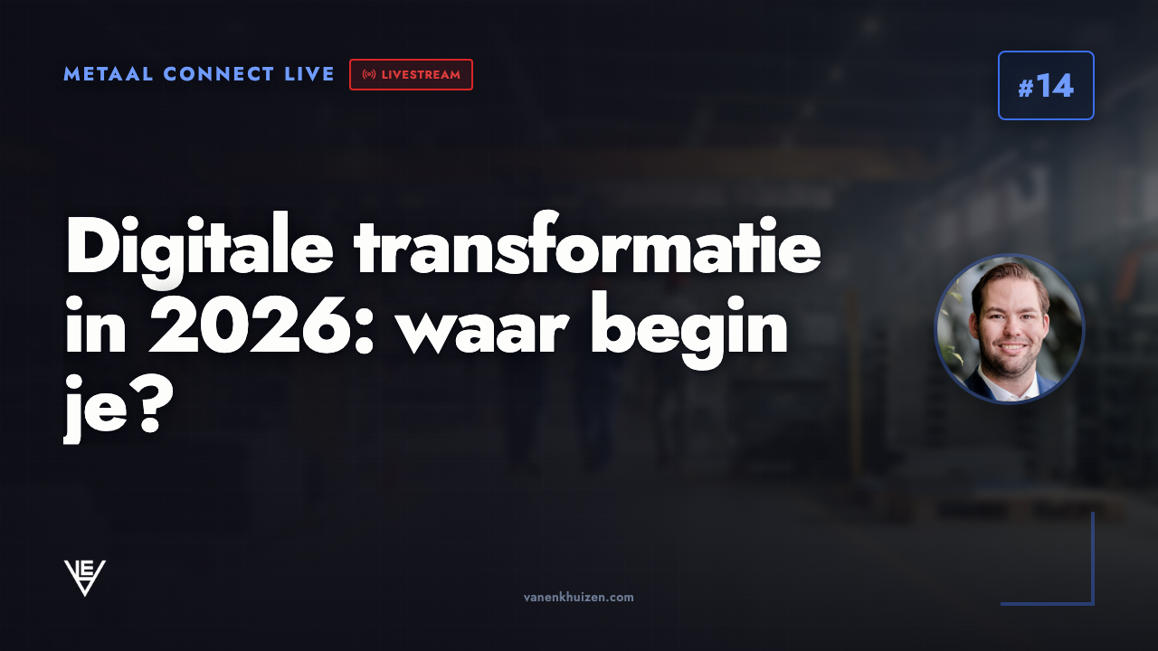 Metaal Connect LIVE aflevering 14: Digitale transformatie in 2026, waar begin je?