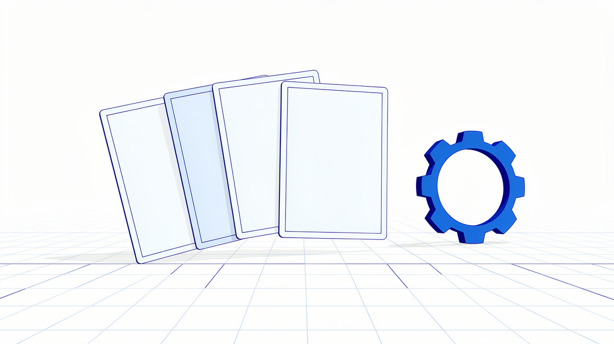 Airy blueprint illustration of ERP systems for metalworking
