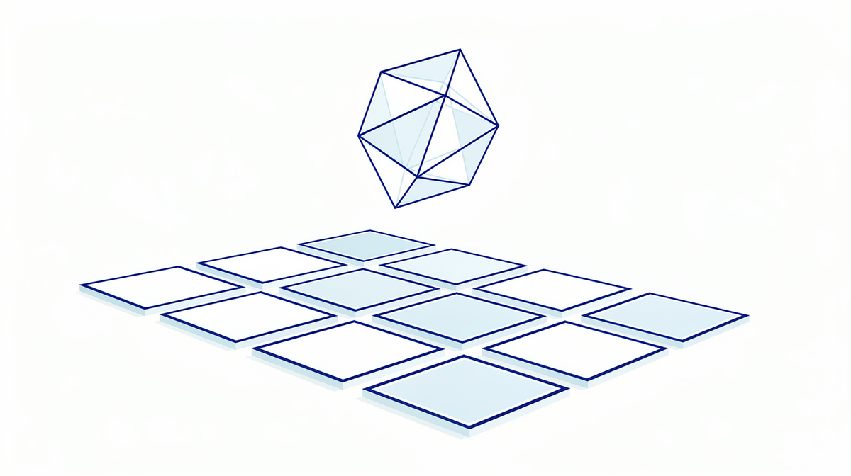 Airy blueprint illustration of 3D CAD viewers for metal shops